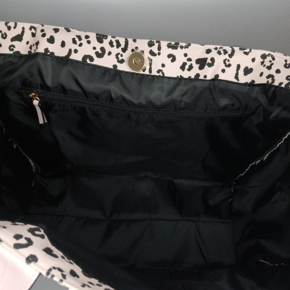 Victoria's Secret Y2K Leopard Print Logo Tote Bag - Picture 8 of 14
